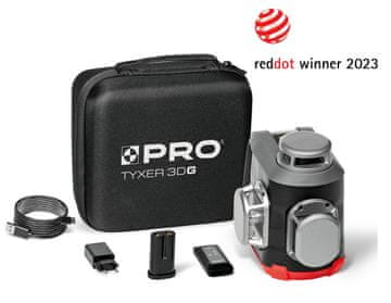 Laser TOPEX Tyxer 3DG laserski nivelir, zelen laser, 360°
