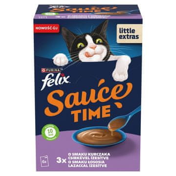 Purina PURINA Felix Sauce Time - mokra hrana za mačke - 6x40g