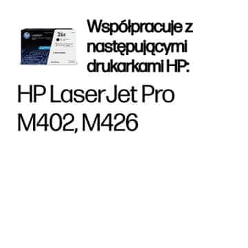 HP 26X toner, 2 kosa, črn (High Yield)