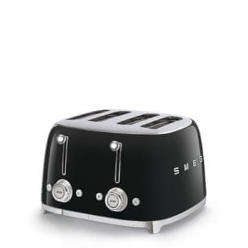 Smeg Smeg 50's Style toaster TSF03BLEU, 4 srebrni, črn