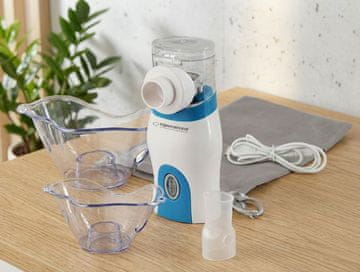 ESP Razpršilnik Esperanza ECN005 Inhalator / Nebulizator, Modra/Bela