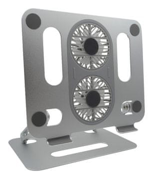 RealPower RealPower 495562 stojalo za prenosnik, nerjaveče jeklo, do 17"
