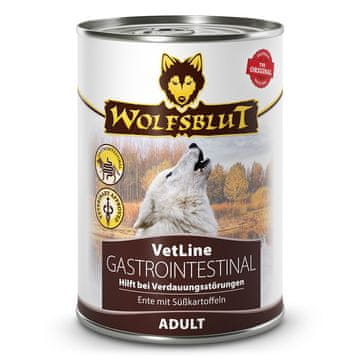 slomart WOLFSBLUT VetLine Gastrointestinal Duck - mokra hrana za pse, 395g