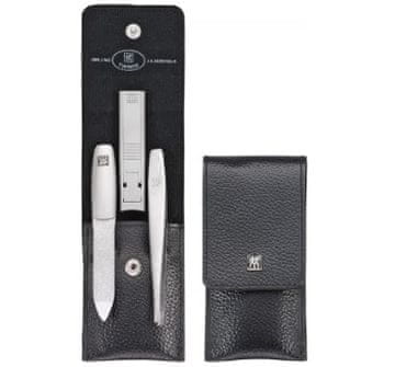slomart ZWILLING 97119-004-0 komplet za manikuro/pedikuro, 4 kosi, nerjaveče jeklo, črna torbica