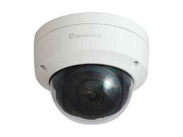 Level One LevelOne GEMINI Dome IP kamera 2MP H.265 IK10 PoE bela