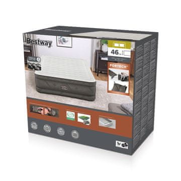 Bestway Bestway Fortech napihljiva postelja Queen 2.03m x 1.52m x 46cm, vgrajena črpalka