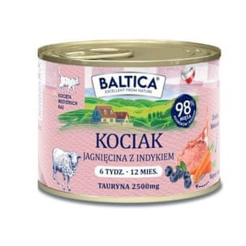 slomart BALTICA Smaki regionów Kitten jagnjetina s puranom - mokra hrana za mačke, 185g