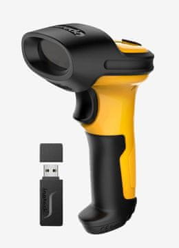 slomart Inateck P6 ročni čitalnik črtne kode 1D laserski, črna/rumena