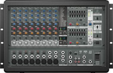 Behringer Behringer PMP1680S audio mikser, 10 kanalov, 10 Hz - 200 kHz, črn