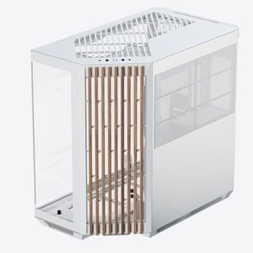 slomart APNX V1-W-WT-v1 Midi Tower PC ohišje, belo/les