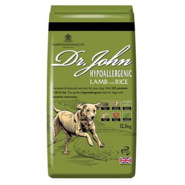 D&R DR JOHN Hypoallergenic lamb with rice - suha hrana za pse, 12,5kg
