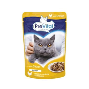PreVital PREVITAL piščanec v omaki za mačke - 100g