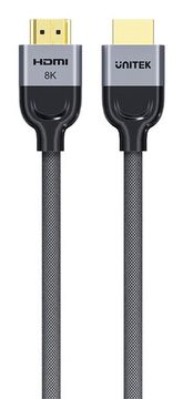 Unitek UTK 8K pleteni najlonski HDMI kabel, 1 m, siv