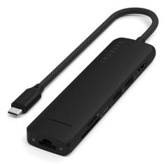 Satechi Satechi ST-P7SK vmesniški hub USB Type-C 10000 Mbit/s, črn