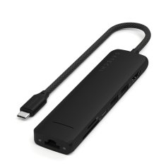 Satechi Satechi ST-P7SK vmesniški hub USB Type-C 10000 Mbit/s, črn