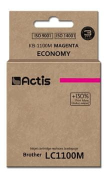 ACS Actis KB-1100M Ink (nadomestilo za Brother LC1100M/980M), standardna, 19 ml, magenta