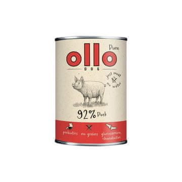 Pure OLLO Pure Pork mokra pasja hrana v konzervi - 850 g