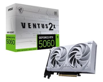 MSI MSI GeForce RTX 5060 8G VENTUS 2X OC WHITE grafična kartica 8 GB GDDR7