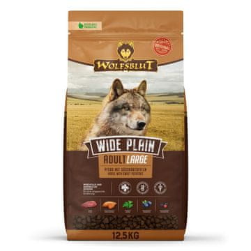 Wide WOLFSBLUT Wide Plain Large Breed Horse 12.5kg suha hrana za pse