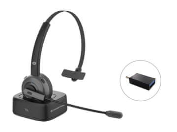 Conceptronic Conceptronic POLONA Bluetooth slušalke z osnovo za polnjenje, črne