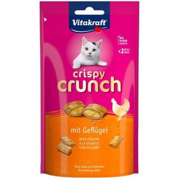 Věka VITAKRAFT Crispy Crunch perutnina - priboljški za mačke - 60g