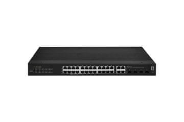 Level One LevelOne GES-2470 industrijski omrežni stikalni agregat, 24x RJ45, 4x SFP/RJ45 Combo