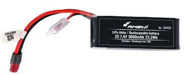 slomart Amewi 28459 LiPo baterija 7.4V 3000mAh, črna