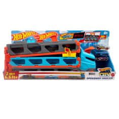 HOT Hot Wheels City Speedwaly Hauler Tovornjak s 3 igralnimi avtomobili