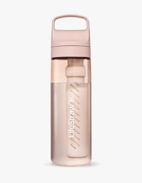 LifeStraw LIFESTRAW Go Series steklenica za vodo 650 ml, roza/transparentna