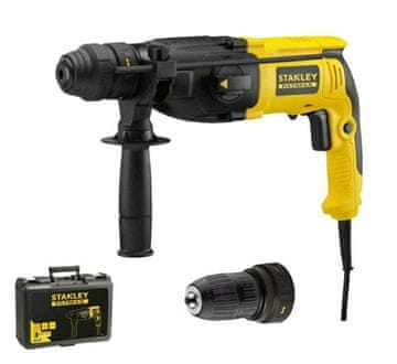 slomart Stanley SDS+ 800W udarno vrtalno kladivo, 2.4 J, 0-4,670 ud/min, kovček