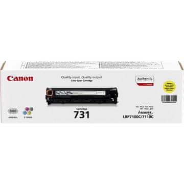 CAN Canon 731 toner, original, rumena, 1500 strani