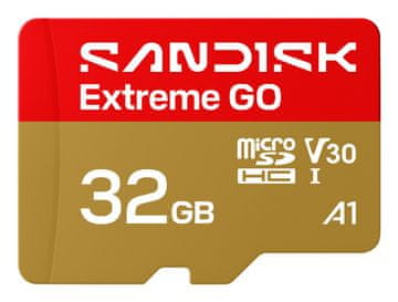 SanDisk SanDisk Extreme GO 32 GB microSDHC UHS-I (U3, V30, A1) z adapterjem