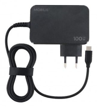 Mobilis Mobilis 020023 napajalnik/pretvornik 100W USB-PD, črn