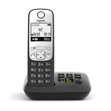 Gigaset A690A Analog/DECT brezžični telefon, črn
