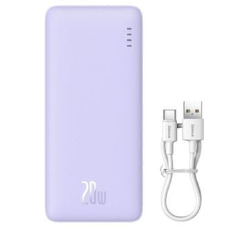 Baseus Airpow - 20,000 mAh 20W power bank (purple)