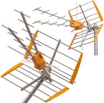 Televes Televes V+ MIX DVB-T2 antena z ojačevalnikom, UHF/VHF