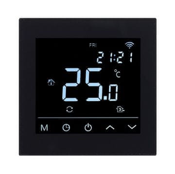 slomart SEN HC91 WIFI pametni sobni termostat, črn