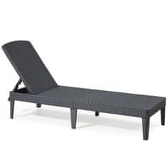 Zunanji ležalnik KETER POLY RATTAN LOUNGER JAIPUR GRAPHITE