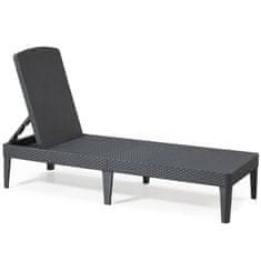 Zunanji ležalnik KETER POLY RATTAN LOUNGER JAIPUR GRAPHITE