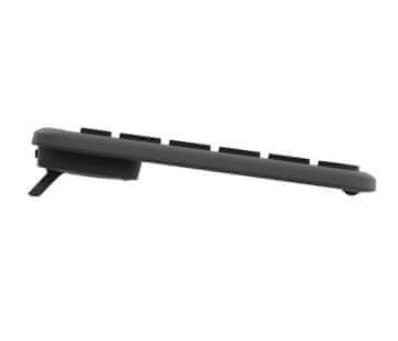 slomart Logitech 920-012483 keyboard Mouse included Office RF Wireless + Bluetooth QWERTZ German Graphite