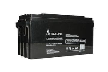 Extē Extralink AGM akumulator 12V 65Ah, brez vzdrževanja, črn