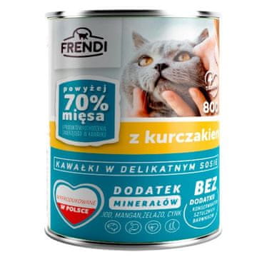 slomart FND Mokra hrana za mačke s piščancem, 800g