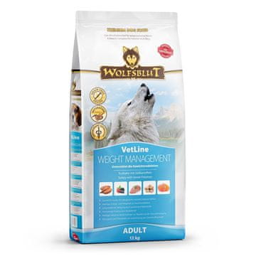 slomart WOLFSBLUT VetLine Weight Management Turkey pasja hrana 12kg
