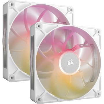 Corsair Corsair iCUE LINK RX140 MAX RGB ventilator za ohišje 14 cm, bel, komplet 2 kos