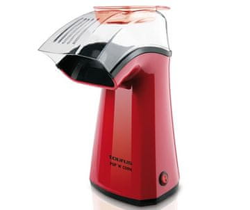 Taurus Aparat za pripravo pokovke Taurus Pop'n'Corn, 1100 W, rdeč