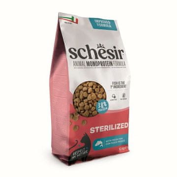 Schesir SCHESIR Animal Mono Protein Formula Sterilized Suha hrana za mačke, ribe, 10kg