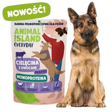 Animal ANIMAL ISLAND Monoproteinska mokra hrana za pse - teletina - 300g