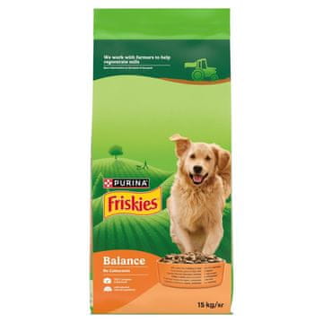 Purina Purina Friskies Balance piščanec, govedina in zelenjava – suha hrana za pse, 15 kg