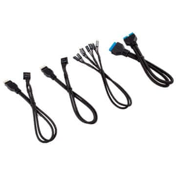 Corsair Corsair CC-8900244 napajalni kabel, 0.3 m, črn