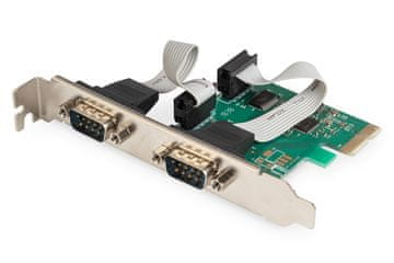Digitus DII Serijska vmesniška kartica, PCIe, 2-Port